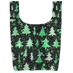 Green Christmas Trees, Adoxali, Scandinavian Foldable Shopping Bag