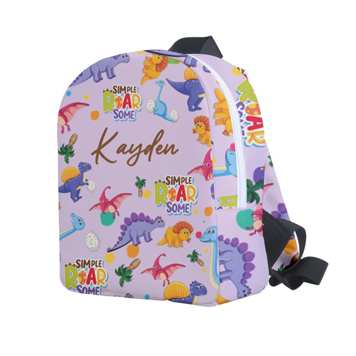 Personalized Dinosaur Name Any Text Kids Age Lightweight Preschool Backpack Kids  Age 2-4 Lightweight Preschool Backpack