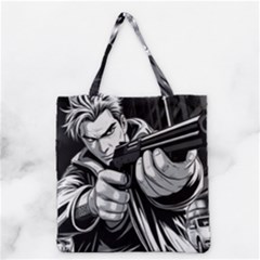 Criminal Ready For Action Grocery Tote Bag