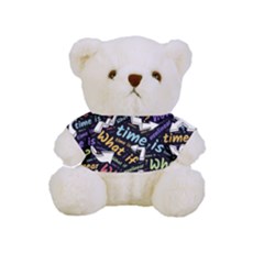 Time Nonlinear Curved Linear Full Print Cuddly Teddy Bear