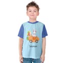 Personalized Name Any Text Easter Rabbit Car Kids  Cotton T-Shirt Kids  Cotton T-Shirt View1