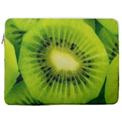 Kiwi Fruits, Close-up, Exotic Fruit 17  Vertical Laptop Sleeve Case With Pocket