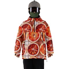 Orange, Fruit, Citrus Men s Ski And Snowboard Waterproof Breathable Jacket