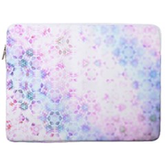 Digital Art Artwork Abstract Pink Purple 17  Vertical Laptop Sleeve Case With Pocket