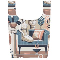 Sculpture Statue Angel Artwork Foldable Shopping Bag