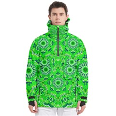 Mandala Flowers   Men s Pullover Zip Ski And Snowboard Waterproof Breathable Jacket