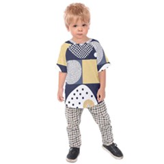 Geometric Design 10 Kids  Raglan T-shirt