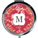 Dragon Pattern Initial  Mini Round Mirror View1