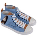 Personalized Photo Pet Name Women s Mid-Top Canvas Sneakers View3