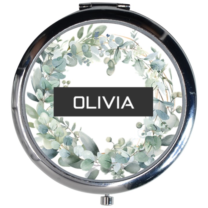 Eucalyptus Pattern Mini Round Mirror