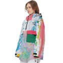 Personalized Marble Bubble Color Logo Any Text Name Women s Pullover Zip Ski and Snowboard Waterproof Breathable Jacket View2