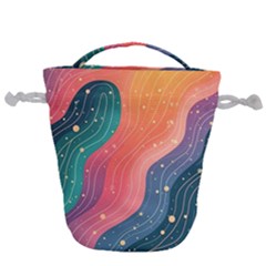 Art Abstract Pattern Drawstring Bucket Bag
