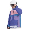 Personalized Mix Color Any Text Name Men s Pullover Zip Ski and Snowboard Waterproof Breathable Jacket View2