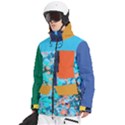 Custom Mix Color Any Text Name Men s Multi Pockets Zip Ski and Snowboard Waterproof Breathable Jacket View2