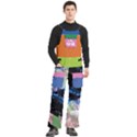 Custom Mix Color Logo Any Text Name Men s Side Zip Front Pouch Ski And Snowboard Bib Pants	 View3