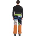 Custom Mix Color Logo Any Text Name Men s Side Zip Front Pouch Ski And Snowboard Bib Pants	 View4