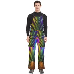 Abstract Colors - , Abstract Colors Men s Side Zip Front Pouch Ski And Snowboard Bib Pants	