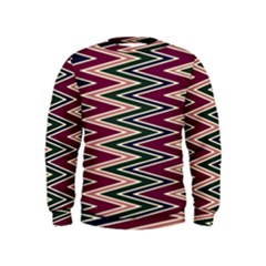 Pattern Zigzag Stripe Design Kids  Sweatshirt
