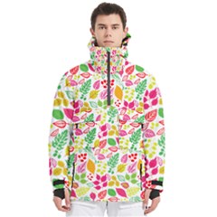 Leaves Pattern Seamless Texture Men s Pullover Zip Ski And Snowboard Waterproof Breathable Jacket