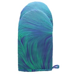 Psicodelia Zyguratti Texture Cyanturquoise Microwave Oven Glove