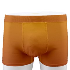 Amber Orange To Burgundy Red Linear Gradient Men s Boxer Briefs