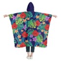 Personalized Name Tropical rainforest Kids  Hooded Rain Ponchos View2
