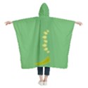 Personalized Name Dinosaur Kids  Hooded Rain Ponchos View2