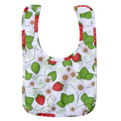 Strawberry Fruit Pattern Leaves Baby Bib