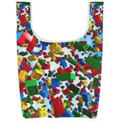 Falling Lego Bricks, Desenho, Fall, Games Foldable Shopping Bag