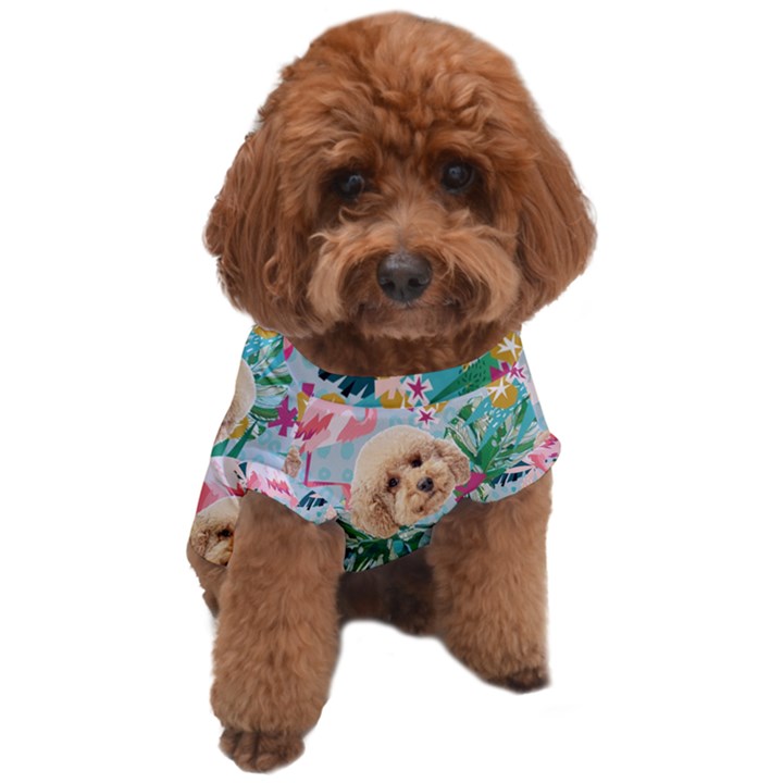 Custom Many Faces Hawaii Style Dog T-Shirt