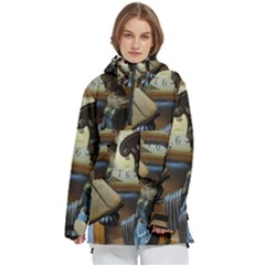 Lady Women s Pullover Zip Ski And Snowboard Waterproof Breathable Jacket