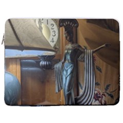 Lady 17  Vertical Laptop Sleeve Case With Pocket