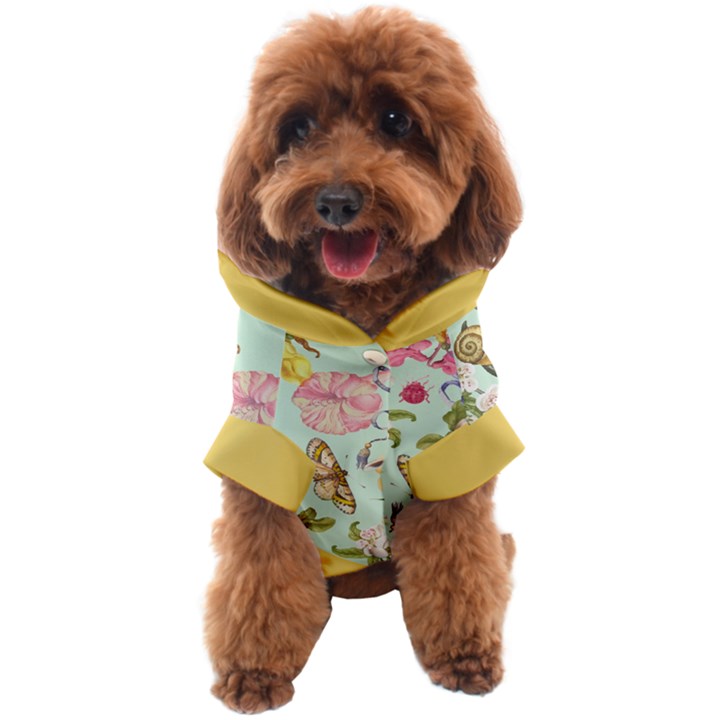 Custom Floral Name Any Text Dog Coat
