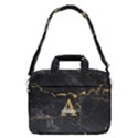 Personalized Name Initial Marble MacBook Pro 15  Shoulder Laptop Bag View1