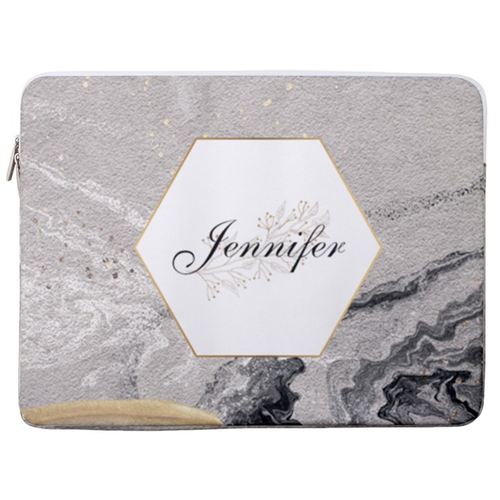 Personalized Name Laptop Sleeve Case with Pocket 17  Vertical Laptop Sleeve Case With Pocket