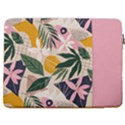 Personalized Tropical Name Laptop Sleeve Case with Pocket 17  Vertical Laptop Sleeve Case With Pocket View2
