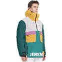 Custom Mix Color Any Text Name Men s Pullover Zip Ski and Snowboard Waterproof Breathable Jacket View3