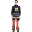 Custom Mix Color Any Text Name Men s Side Zip Front Pouch Ski And Snowboard Bib Pants	 View1