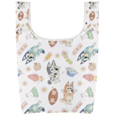 Bluey, Bluey Merch, Bluey Pattern, Bluey Bluey, Bingo, Bluey Design, Bluey Dog Foldable Shopping Bag