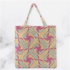 Abstract Pattern Design Scrapbooking Grocery Tote Bag