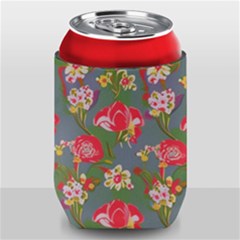 Mid Century Retro Floral 1970s 1960s Pattern 83 Can Holder