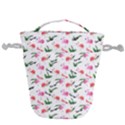 Custom Name Flamingo Drawstring Bucket Bag View2