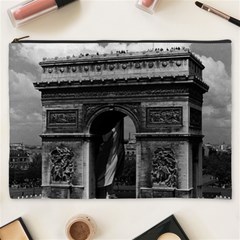 Vintage France Paris Triumphal Arch  Place De L etoile Cosmetic Bag (xxxl)