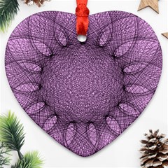 Mandala Heart Ornament (two Sides)