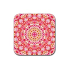 Yellow Pink Romance Drink Coaster (square)