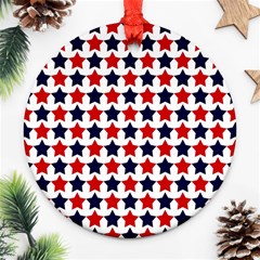 Patriot Stars Round Ornament (two Sides)