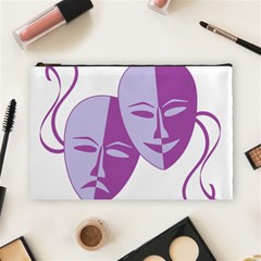 Comedy & Tragedy Of Chronic Pain Cosmetic Bag (large)