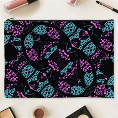 Ornate Dark Pattern  Cosmetic Bag (xxxl)