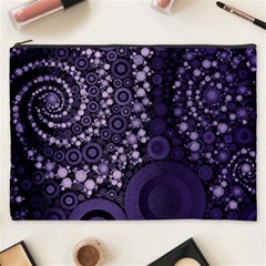 Deep Purple Swirls Cosmetic Bag (xxxl)