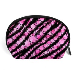 Pink Black Tiger Bling  Accessory Pouch (large)